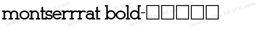 montserrrat bold字体转换